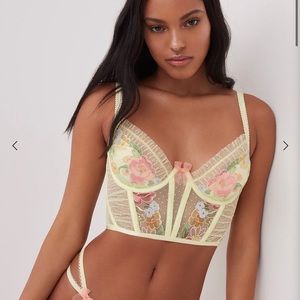 yellow floral luella bustier - SOLD OUT